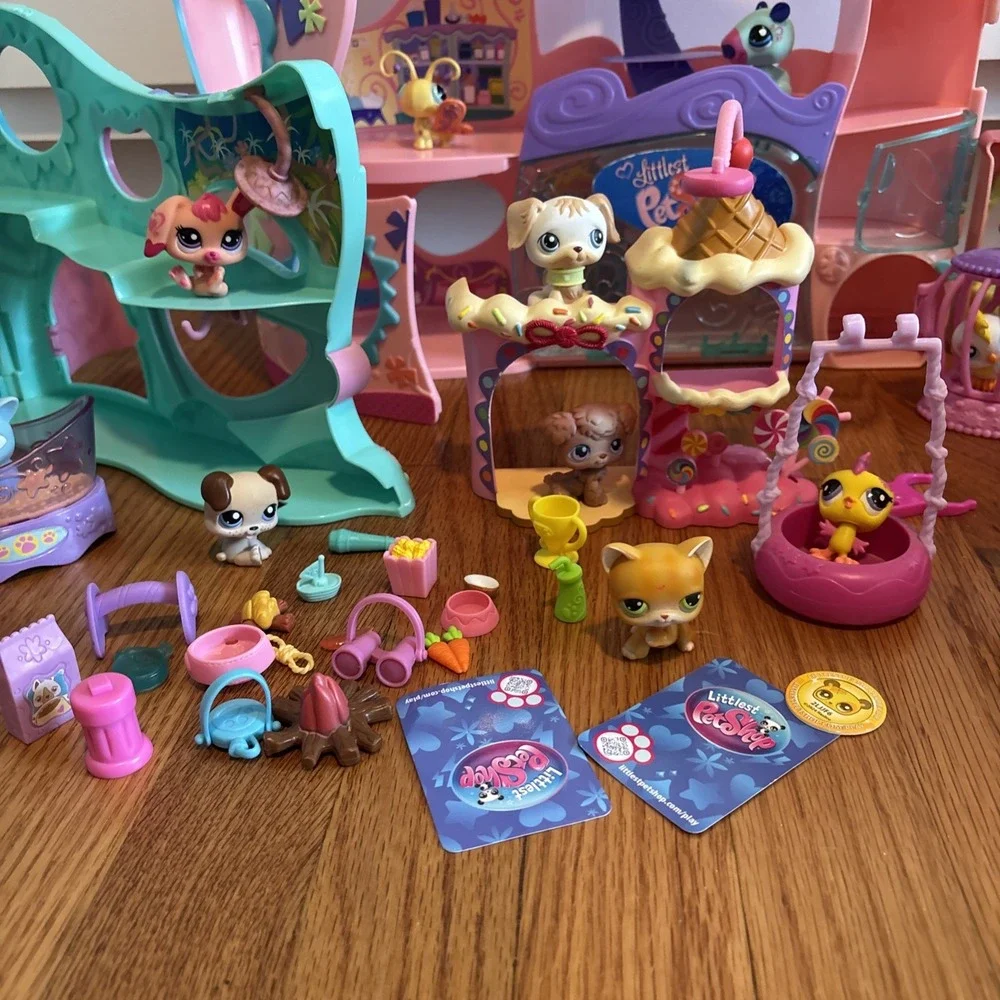 Huge Lot Littlest Pet Shop Authentic LPS Pets Some Vtg , Playsets, Accessories